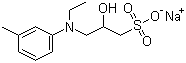 structure of CAS# 82692-93-1, N-乙基-N-(2-羟基-3-磺丙基)-3-甲基苯胺钠盐