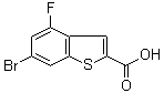 CAS 登录号：826995-57-7, 6-溴-4-氟苯并[b]噻吩-2-羧酸