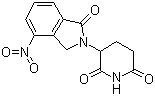 structure of CAS# 827026-45-9, 3-(4-硝基-1-氧代-1,3-二氢异吲哚-2-基)哌啶-2,6-二酮