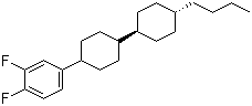 CAS # 82832-58-4, trans,trans-4-(3,4-Difluorophenyl)-4''-butylbicyclohexyl, 4-[(trans,trans)-4'-Butyl[1,1'-bicyclohexyl]-4-yl]-1,2-difluorobenzene