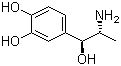CAS 登录号：829-74-3, (-)-3,4-二羟基去甲麻黄碱, 左旋异肾上腺基质, 4-(2-氨基-1-羟基丙基)苯-1,2-二醇