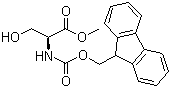 structure of CAS# 82911-78-2, Fmoc-L-serine methyl ester