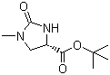 CAS # 83056-79-5, tert-Butyl (4S)-1-methyl-2-oxoimidazolidine-4-carboxylate, (S)-(-)-1-Methyl-2-oxoimidazolidine-4-carboxylic acid tert-butyl ester
