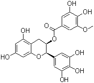 CAS # 83104-87-4, Epigallocatechin 3-O-(3-O-methyl)gallate, 3,4-Dihydroxy-5-methoxybenzoic acid (2R,3R)-3,4-dihydro-5,7-dihydroxy-2-(3,4,5-trihydroxyphenyl)-2H-1-benzopyran-3-yl ester