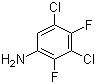 structure of CAS# 83121-15-7, 2,4-二氟-3,5-二氯苯胺