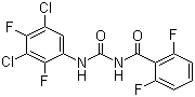 CAS 登录号：83121-18-0, 氟苯脲, 1-(3,5-二氯-2,4-二氟苯基)-3-(2,6-二氟苯甲酰基)脲