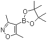 structure of CAS# 832114-00-8, 3,5-二甲基异恶唑-4-硼酸频哪醇酯