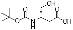 structure of CAS# 83345-44-2, (3S)-3-[[叔丁氧羰基]氨基]-4-羟基丁酸