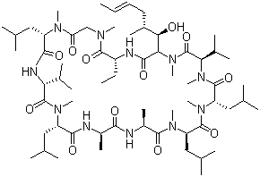 structure of CAS# 83602-39-5, 环孢菌素 H