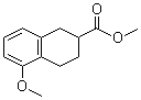 structure of CAS# 83781-71-9, 5-甲氧基-1,2,3,4-四氢萘-2-羧酸甲酯