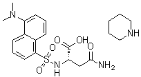 CAS 登录号：83846-47-3, N2-[[5-(二甲基氨基)-1-萘基]磺酰基]-L-天冬氨酰胺哌啶盐