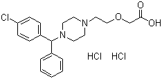 structure of CAS# 83881-52-1, 盐酸西替利嗪