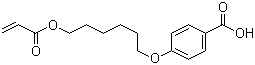 structure of CAS# 83883-26-5, 4-(6-Acryloxyhexyl-1-oxy)benzoic acid