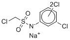 CAS 登录号：83930-10-3, 1-氯-N-(3,?,?-三氯苯基)甲烷磺酰胺钠盐