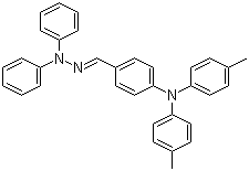 CAS # 83992-95-4, 4-Bis(4-methylphenyl)aminobenzaldehyde-1,1-diphenyl-hydrazone, 4-[Bis(4-methylphenyl)amino]-benzaldehyde diphenylhydrazone, 4,4'-Bis(4-methylphenyl)aminobenzaldehyde-1,1-diphenylhydrazone