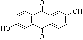 2,6-Dihydroxy-9,10-anthracenedione molecular structure (CAS 84-60-6)