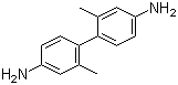 CAS # 84-67-3, 2,2'-Dimethyl[1,1'-biphenyl]-4,4'-diamine, 2,2'-Dimethyl-4,4'-diaminobiphenyl, 2,2'-Dimethylbenzidine, 2,2'-Tolidine, 4,4'-Diamino-2,2'-dimethylbiphenyl, m-Tolidine