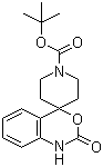 structure of CAS# 84060-08-2, 1,2-二氢-2-氧代螺[4H-3,1-苯并恶嗪-4,4'-哌啶]-1'-羧酸叔丁酯