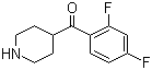 CAS 登录号：84162-86-7, 1-(2',4'-二氟苯甲酰基)-1-(4-哌啶基)甲酮