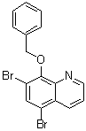 structure of CAS# 84165-50-4, 8-苄氧基-5,7-二溴喹啉