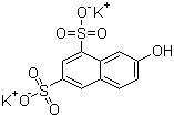 CAS # 842-18-2, Dipotassium 7-hydroxynaphthalene-1,3-disulphonate, 2-Naphthol-6,8-disulfonic acid dipotassium salt, 7-Hydroxy-1,3-naphthalenedisulfonic acid dipotassium salt, G salt