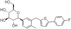 structure of CAS# 842133-18-0, Canagliflozin