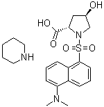 CAS 登录号：84255-27-6, 反式-1-[[5-(二甲基氨基)-1-萘基]磺酰基]-4-羟基-L-脯氨酸哌啶盐
