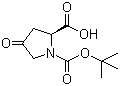 CAS 登录号：84348-37-8, N-Boc-4-氧代-L-脯氨酸, (S)-1-叔丁氧羰基-4-氧代吡咯烷-2-甲酸