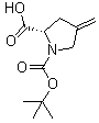 structure of CAS# 84348-38-9, N-叔丁氧羰基-4-亚甲基-L-脯氨酸
