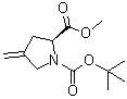 structure of CAS# 84348-39-0, (2S)-4-亚甲基-1,2-吡咯烷二甲酸 1-叔丁酯 2-甲酯
