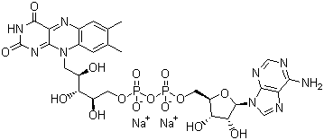 structure of CAS# 84366-81-4, Flavin adenine dinucleotide disodium salt
