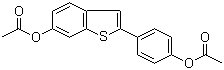 CAS 登录号：84449-63-8, 2-[4-(乙酰氧基)苯基]苯并[b]噻吩-6-醇乙酸酯