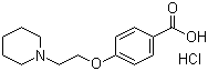 structure of CAS# 84449-80-9, 4-[2-(1-吡咯烷基)乙氧基]苯甲酸盐酸盐