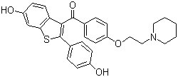 structure of CAS# 84449-90-1, 雷洛昔芬