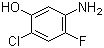 structure of CAS# 84478-72-8, 5-Amino-2-chloro-4-fluorophenol