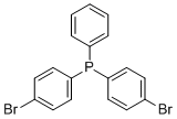 structure of CAS# 84591-80-0, 双(4-溴苯基)苯基膦
