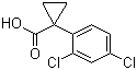 structure of CAS# 84604-70-6, 1-(2,4-二氯苯基)环丙烷甲酸