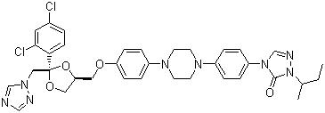 structure of CAS# 84625-61-6, Itraconazole