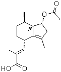 structure of CAS# 84638-55-1, 乙酰基缬草烯酸