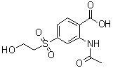 CAS 登录号：84712-88-9, 2-(乙酰氨基)-4-[(2-羟基乙基)磺酰基]苯甲酸