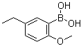 structure of CAS# 847345-37-3, 2-甲氧基-5-乙基苯硼酸