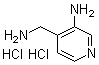 structure of CAS# 847666-49-3, 3-氨基-4-吡啶甲胺盐酸盐