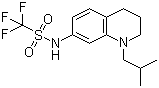 CAS 登录号：848080-35-3, 1,1,1-三氟-N-[1,2,3,4-四氢-1-(2-甲基丙基)-7-喹啉基]甲磺酰胺