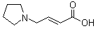(E)-4-(Pyrrolidin-1-yl)but-2-enoic acid molecular structure (CAS 848185-03-5)