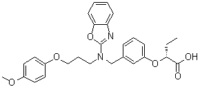 structure of CAS# 848259-27-8, Pemafibrate