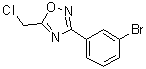 structure of CAS# 848316-20-1, 3-(3-溴苯基)-5-(氯甲基)-1,2,4-恶二唑