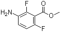 structure of CAS# 84832-02-0, Methyl 3-amino-2,6-difluorobenzoate
