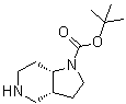 structure of CAS# 848410-13-9, (3aR,7aS)-rel-Octahydro-1H-pyrrolo[3,2-c]pyridine-1-carboxylic acid 1,1-dimethylethyl ester