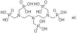 CAS 登录号：84852-49-3, [[(膦酰甲基)亚氨基]二[2,1-乙二基次氮基二(亚甲基)]]四膦酸钾盐