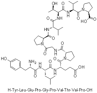 CAS # 848614-66-4, L-Tyrosyl-L-leucyl-L-alpha-glutamyl-L-prolylglycyl-L-prolyl-L-valyl-L-threonyl-L-valyl-L-proline